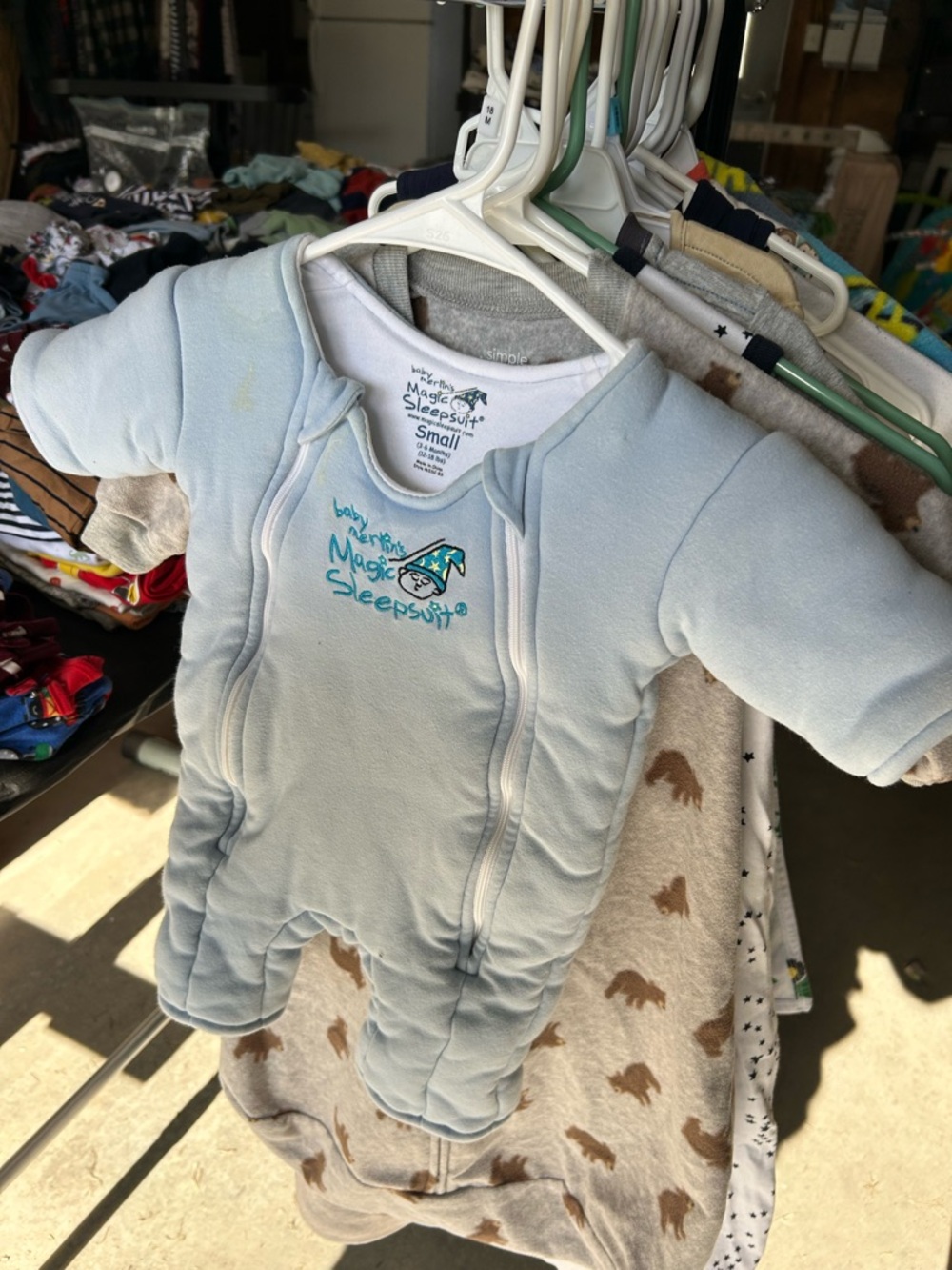 Baby Magic Sleepsuit Small - Light Blue Infant Sleep Sack